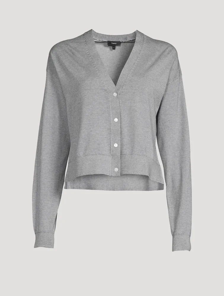 Cotton Cropped Cardigan