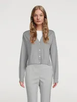Cotton Cropped Cardigan