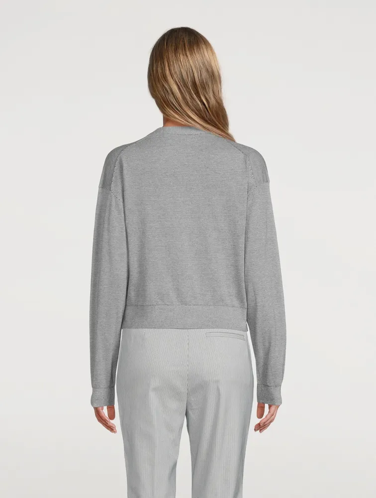 Cotton Cropped Cardigan