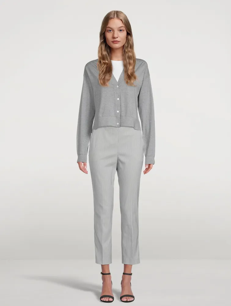 Cotton Cropped Cardigan
