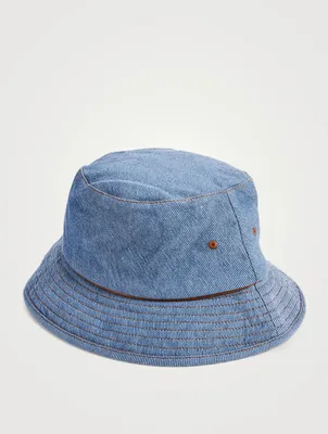 Cotton Denim Bucket Hat