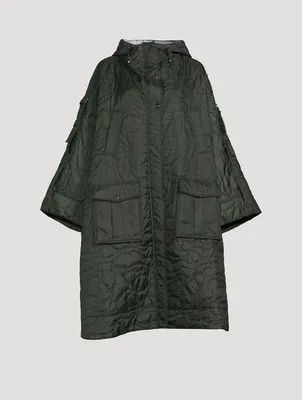 Quilted Recycled Ripstop Cape