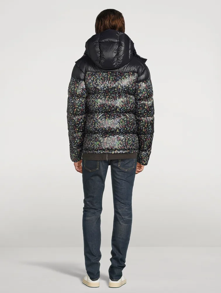 Misto Down Puffer Jacket Floral Print