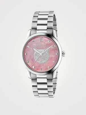 G-Timeless Feline Head Bracelet Watch