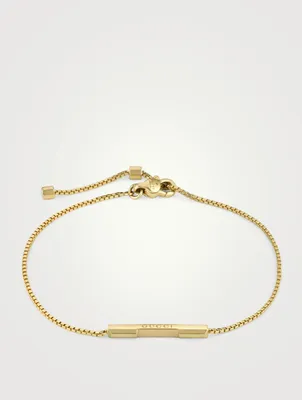 Link To Love 18K Gold Bar Bracelet