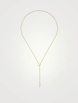 Link To Love 18K Gold Lariat Necklace