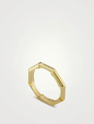 Mirrored Ring Gucci Link to Love 18K Gold