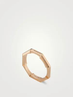 Link To Love 18K Rose Gold Mirrored Ring