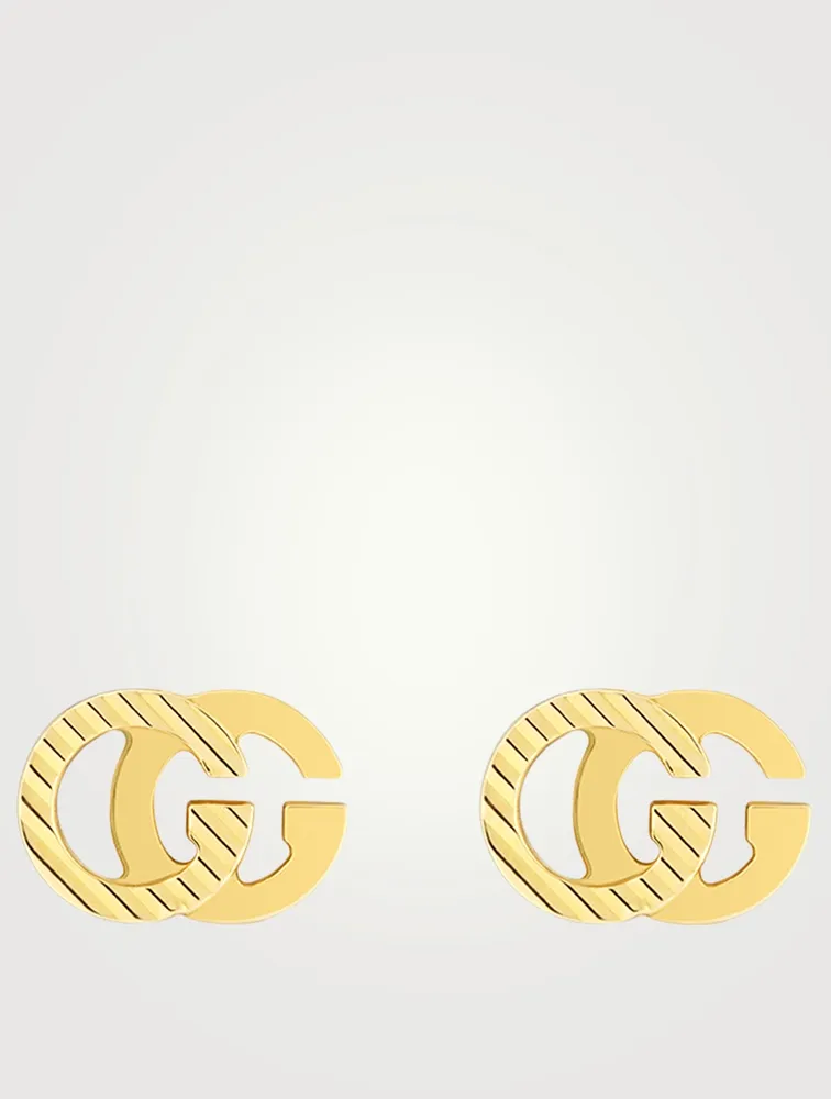 GG Running 18K Gold Stud Earrings