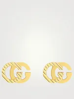 GG Running 18K Gold Stud Earrings