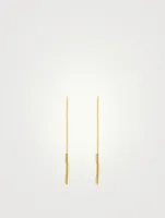 Link To Love 18K Gold Bar Chain Earrings