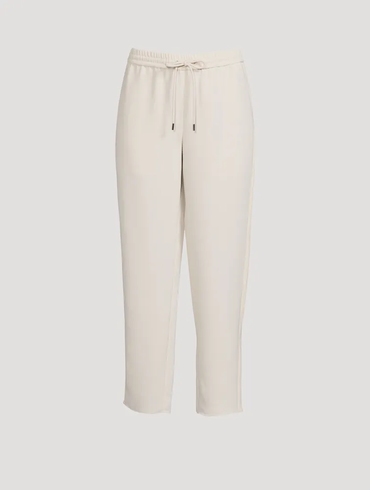 Crepe Drawstring Pants