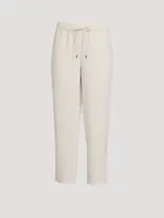 Crepe Drawstring Pants