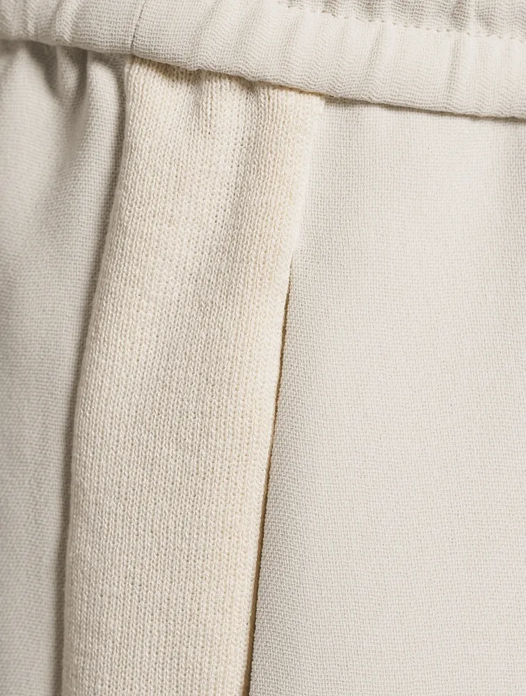 Crepe Drawstring Pants