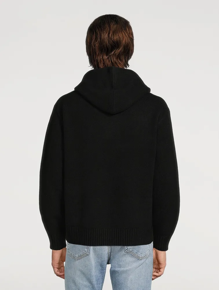 Wool Knit Hoodie