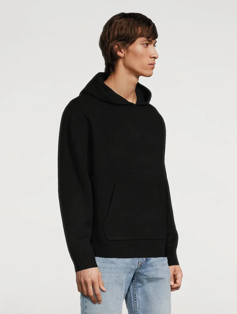 Wool Knit Hoodie