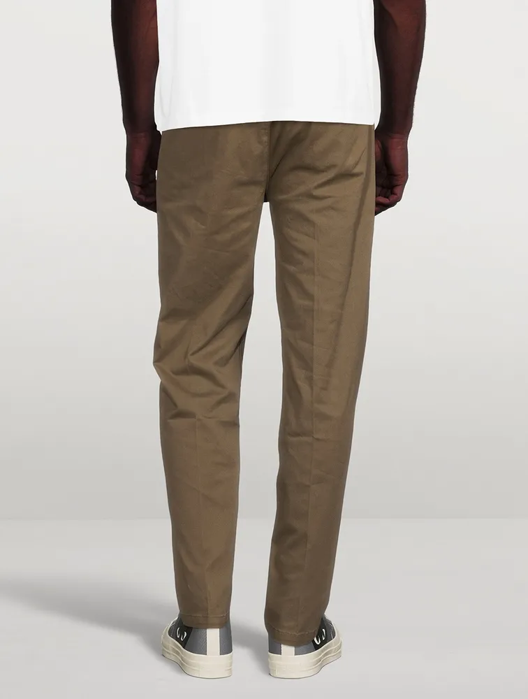 Elastic Cotton Chino Pants