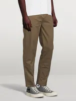 Elastic Cotton Chino Pants