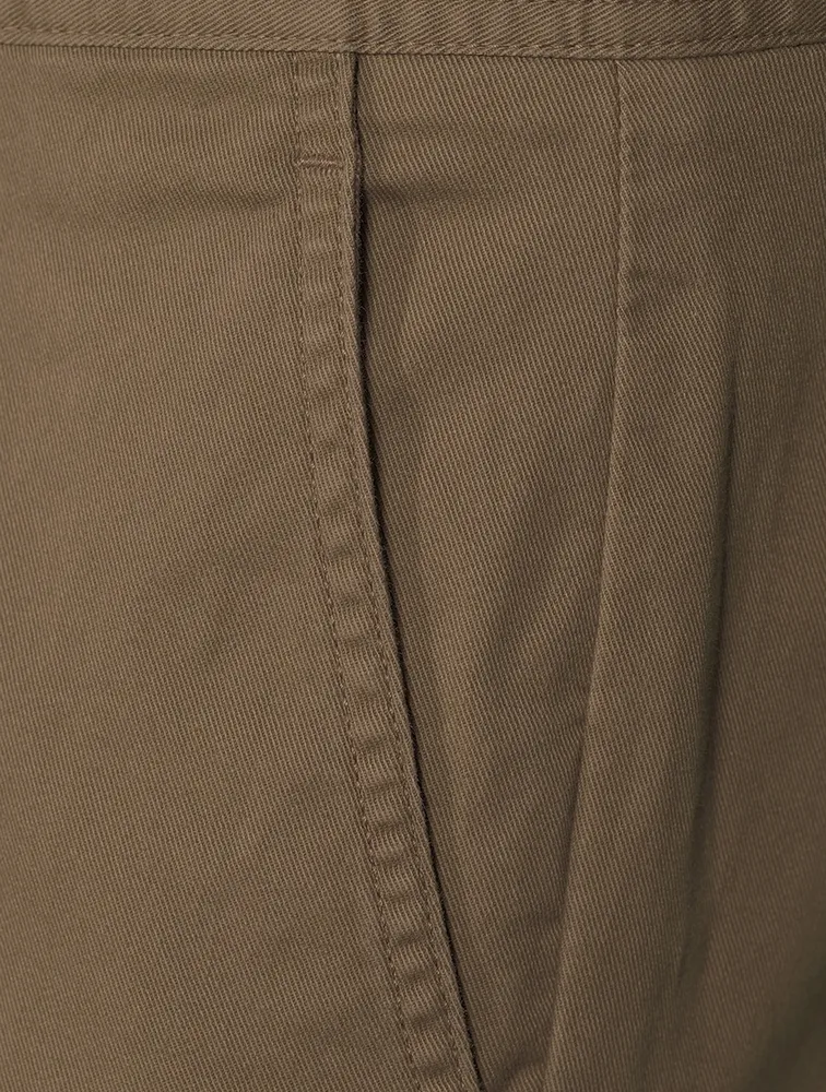 Elastic Cotton Chino Pants