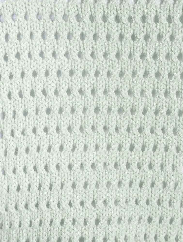 Tides High Open Weave Organic Cotton Sweater