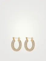 Baby Amalfi Pavé Huggie Hoop Earrings