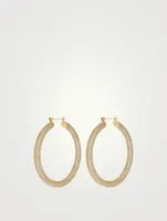 Amalfi Pavé Hoop Earrings