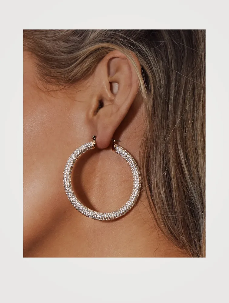 Amalfi Pavé Hoop Earrings