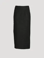 Bouclé Pencil Skirt