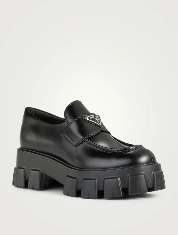 Monolith Leather Platform Loafers