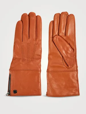 Willis Leather Gloves With Shearling Cuff