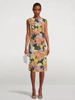 Devos Printed Sleeveless Midi Dress