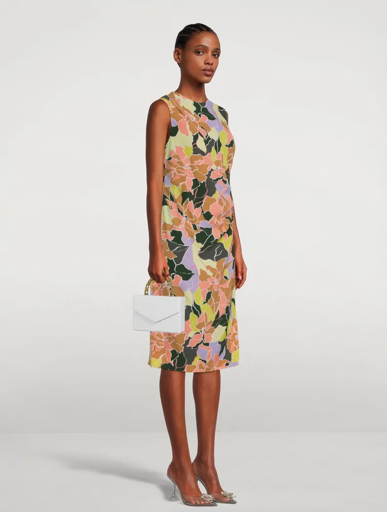 Devos Printed Sleeveless Midi Dress