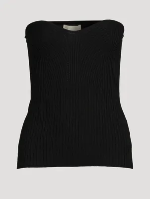 Cedros Wool And Cashmere Knit Bustier