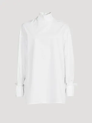 Enmedio Backwards Cotton Poplin Shirt