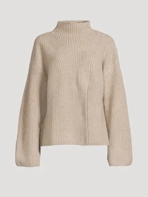 Deva Split-Front Cashmere Sweater