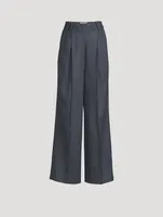 Restinga Wool Wide-Leg Trousers