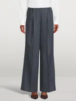 Restinga Wool Wide-Leg Trousers