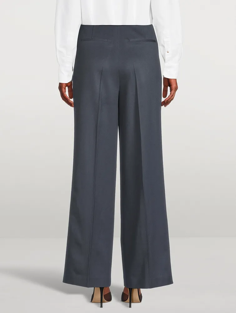 Restinga Wool Wide-Leg Trousers