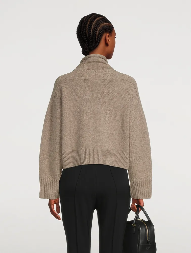 Stintino Oversized Wool And Cashmere Turtleneck Sweater