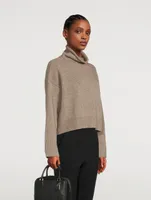 Stintino Oversized Wool And Cashmere Turtleneck Sweater