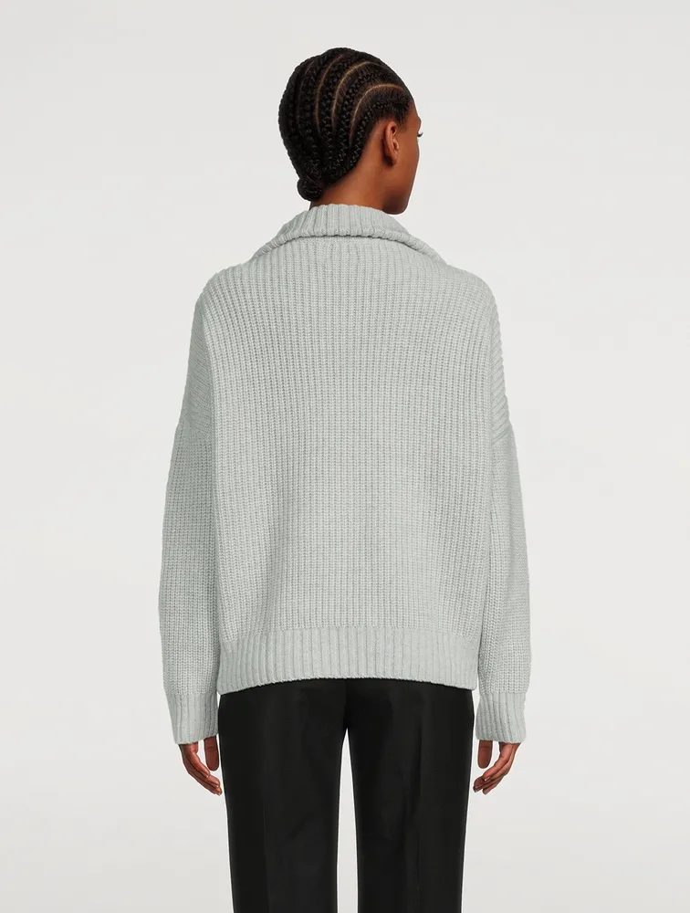 Tierra Quarter-Zip Cashmere Sweater