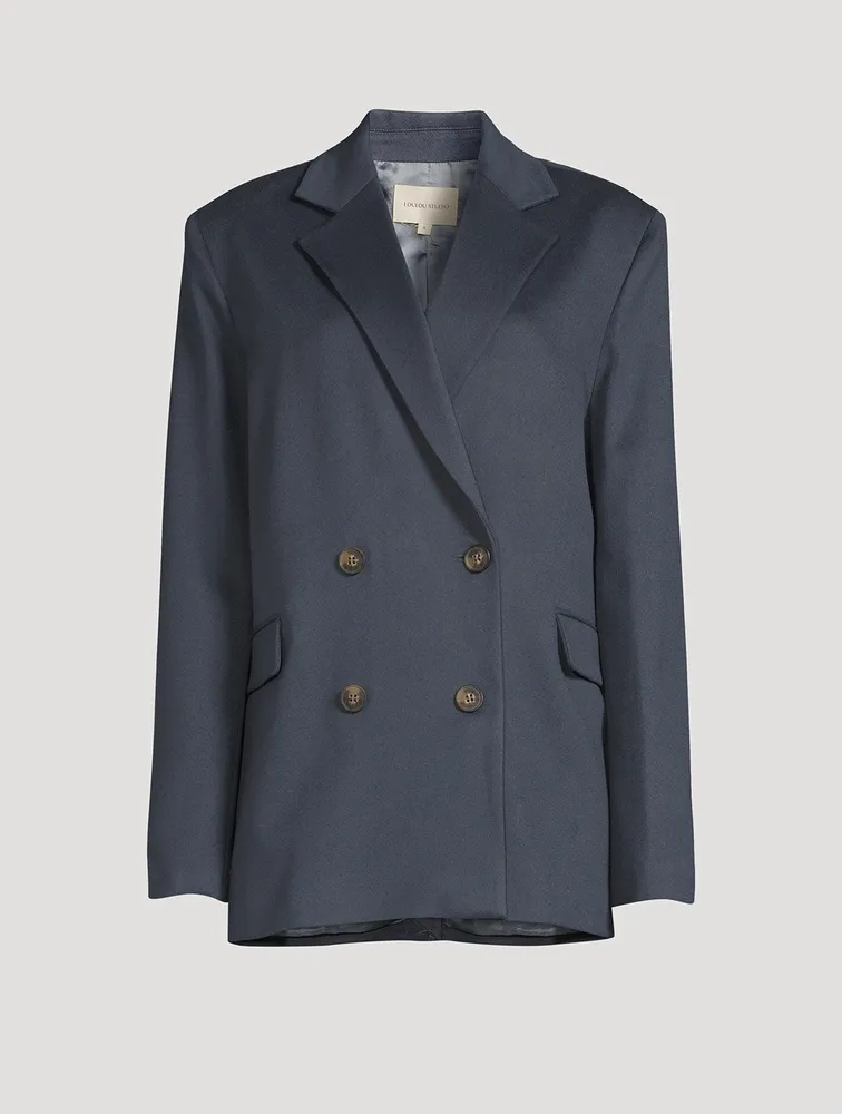 Viuva Wool Double-Breasted Blazer