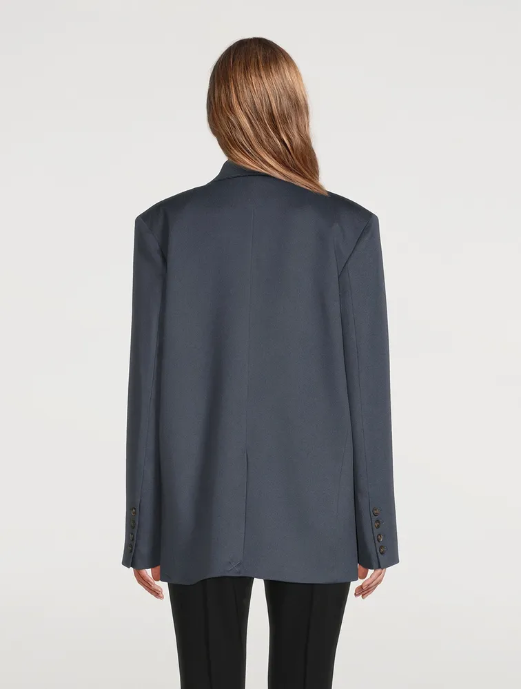 Viuva Wool Double-Breasted Blazer