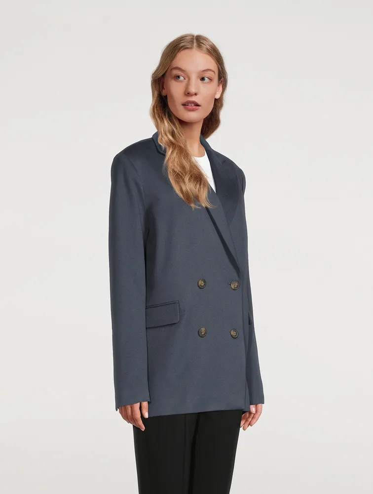 Viuva Wool Double-Breasted Blazer