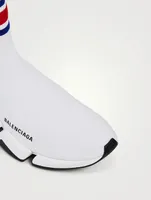 Speed 2.0 Technical Recycled Knit Sock Sneakers With Stripe