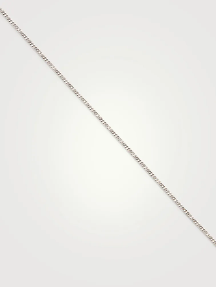 18-Inch Silver Fine Curb Chain