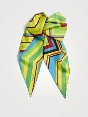 Silk Graphic Diamond Scarf