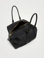 Leather And Nylon Duffle Bag