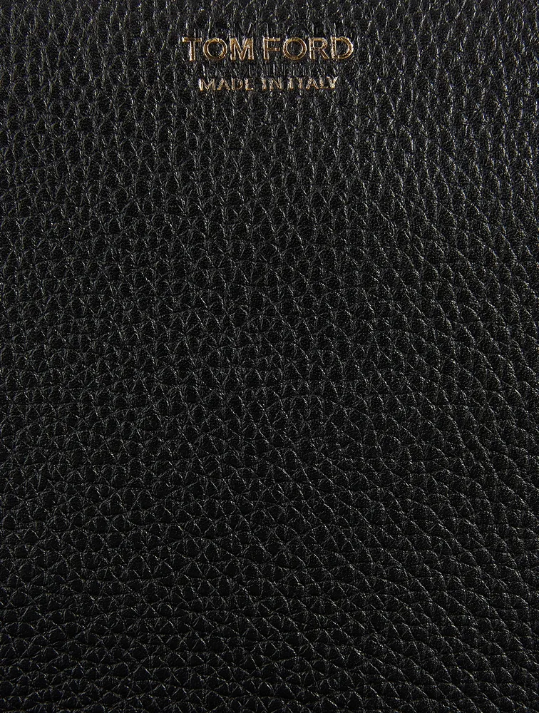 Leather Double-Zip Messenger Bag