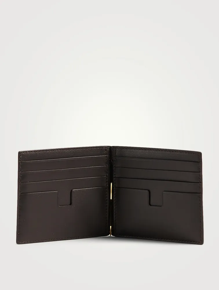Croc-Embossed Leather Bifold Wallet